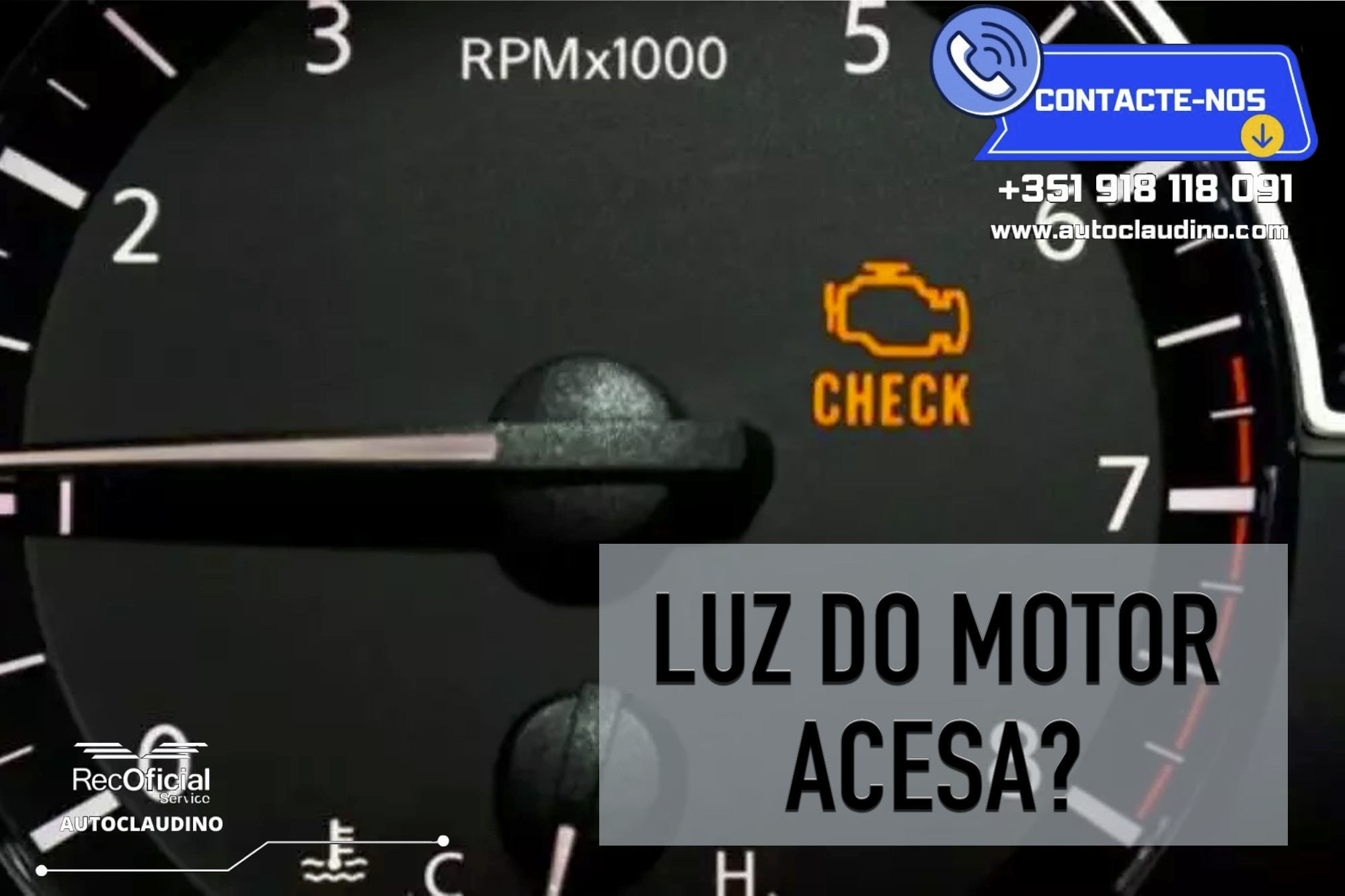O que significa a luz do motor acesa?