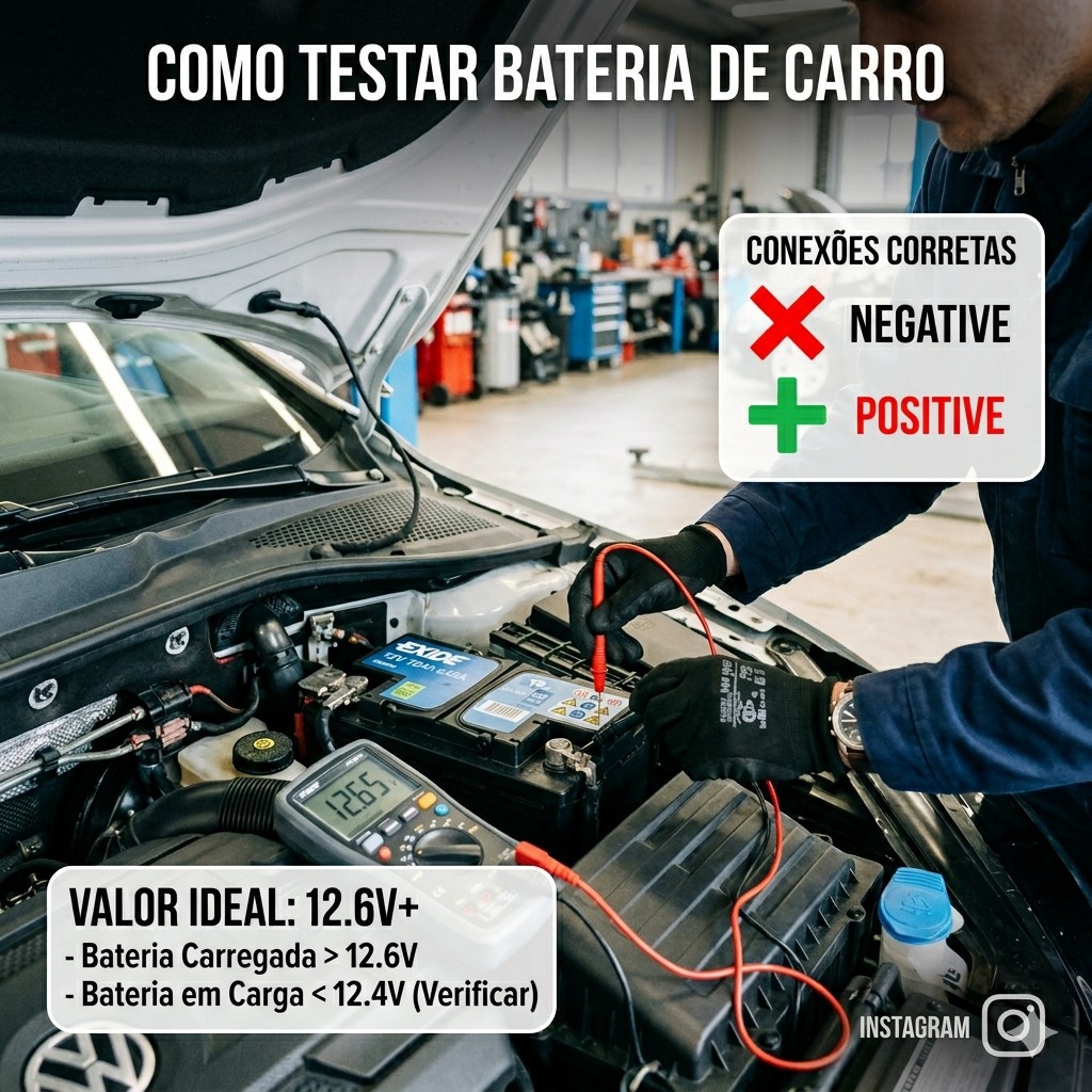 Como Testar a Bateria do Carro: Guia Prático 1 Como Testar a Bateria do Carro: Guia Prático